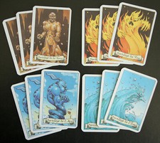 HEROQUEST carte sortilege x12 - spell card QUEST MB GAMES WORKSHOP original