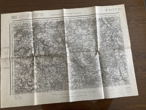 Carte état major - état, poitiers