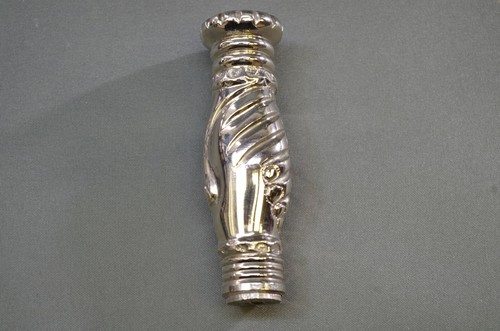 Métal bâton pommeau argent - bâton,