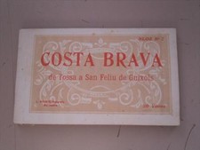 ESPAGNE COSTA BRAVA DE TOSSA A SAN FELIU DE GUIXOLS CARNET DE 20 CARTES POSTALES