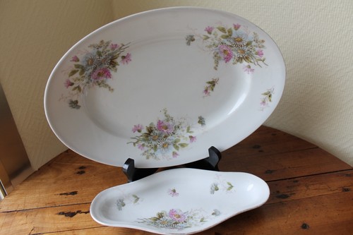 Ancien plat ovale ravier - et,