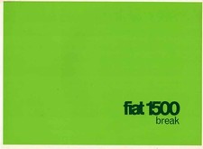 Catalogue brochure fiat 1500 - catalogue,
