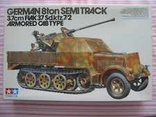 TAMIYA GERMAN 8 ton SDKFZ 7/2 FLAK 37 mm 1/35 Halftrack