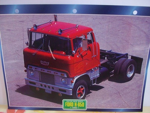 Carte fiche camion tracteur - carte,