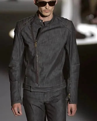 Ss2002 gucci biker pro denim - ss2002,