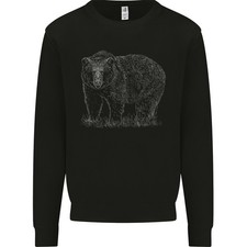 Sweat À Capuche Pour Homme Imprimé Ours Grizzly Blanc