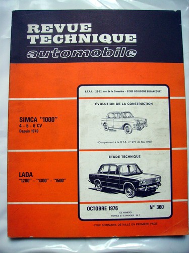 Revue technique auto lada - revue,
