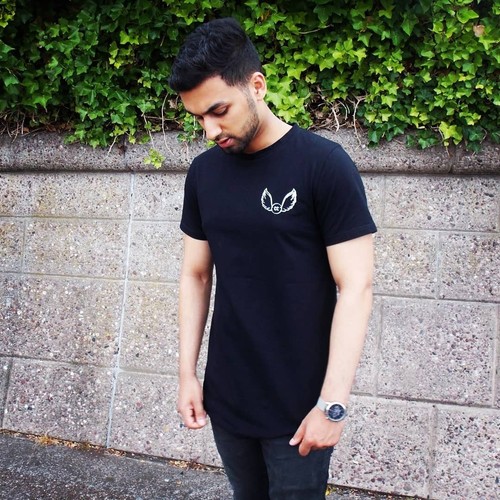 Shirt noir crop clothing - t-shirt,