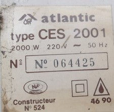 radiateur de salle de bain de marque atlantic