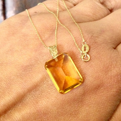 Collier jaune 18 - collier,