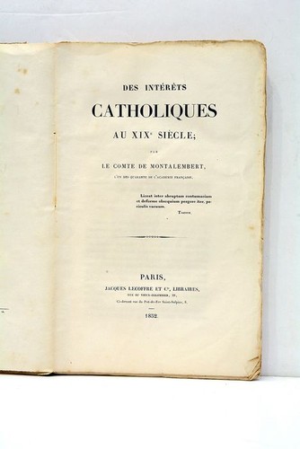 Comte montalembert intérêts - montalembert,