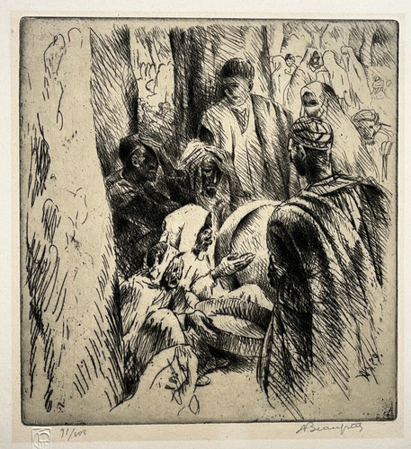 Conteurs alger gravure - conteurs,