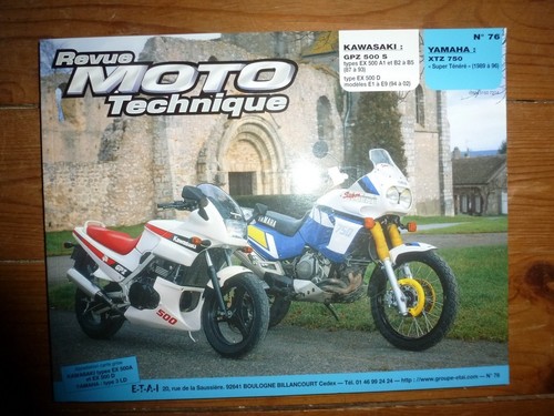 Gpz500s xtz750 revue technique - gpz500s,