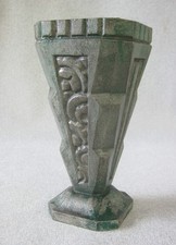 ancien vase  art déco fonte