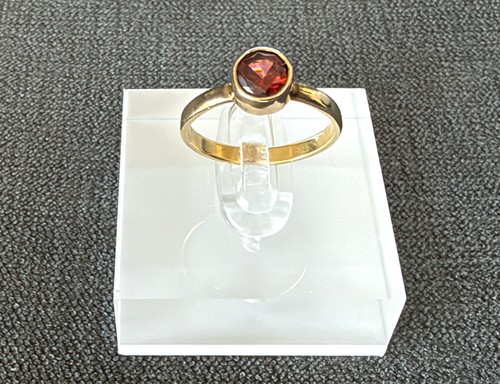 Bague solitaire jaune - or, 18