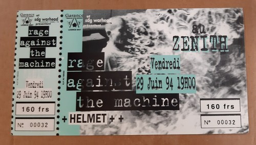 Ticket billet place concert - billet,