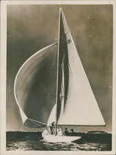 Course de voiliers, ca.1930, vintage silver print vintage silver print Tir