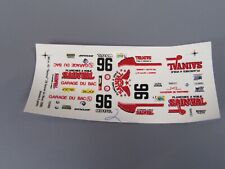 A944 Decal pour BMW M1 #96 Sainval Le Mans 1980 Planche Décalcomanie