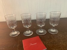2 verres à vin gravé ancien cristal de Baccarat (prix à la pièce)modèle2