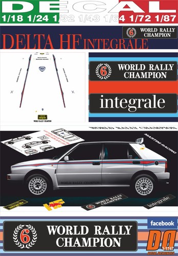 Decal lancia delta - decal, hf