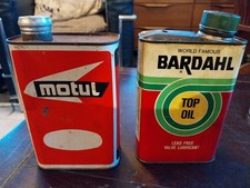 2 BIDONS VINTAGE MOTUL HUILE