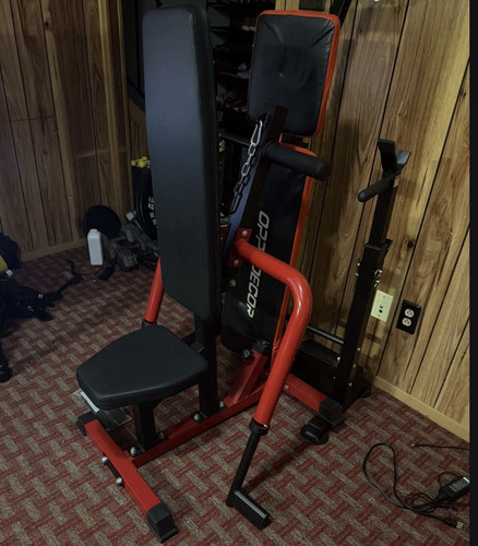 Seated dip machine + bench