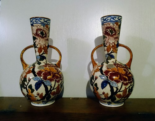 Paire vase faience de - paire,