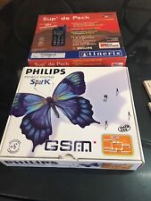 Rare Coffret Telephone GSM VINTAGE PHILIPS Spark ITINERIS MOBILE 1998