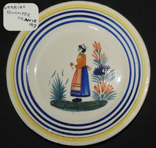 Assiette quimper henriot - -,