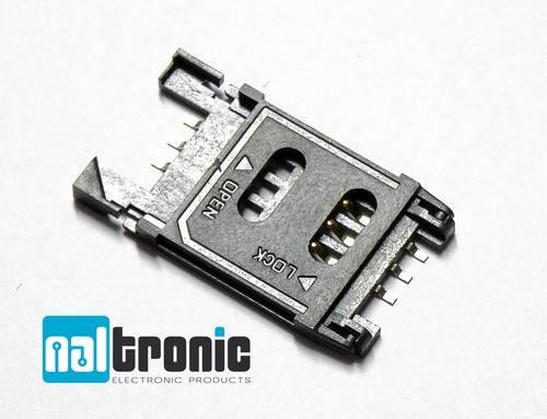 Clamshell sim card socket for - card,
