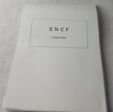 Ancien bloc de papier millimétré / calque, SNCF, vintage