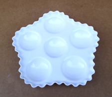 Ancien plat pour présentation agrumes pommes au four en porcelaine