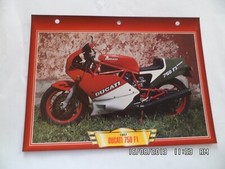 CARTE FICHE MOTO 1987 DUCATI