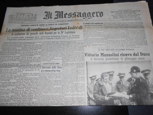 1934 vittorio mussolini riceve - mussolini,