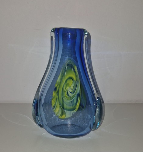 Vase vintage verre - vintage, soufflé