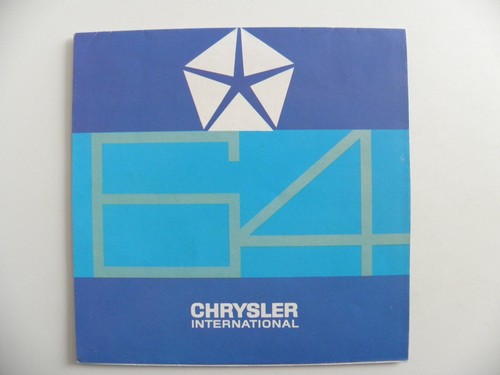 Brochure chrysler - brochure,