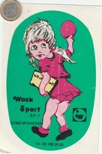 Autocollant. Sport  WACK SPORT