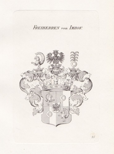1830 imhoff imhof blason - 1830,