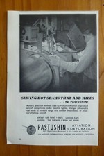 2/1953 PUB PASTUSHIN AVIATION JETTISONABLE FUEL TANK BIDON ORIGINAL AD