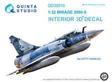 Intérieur imprimé en 3D et coloré Quinta Studio 1/32 Mirage 2000-5 (Kitty...