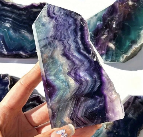 Tranche fluorite cristal - de,