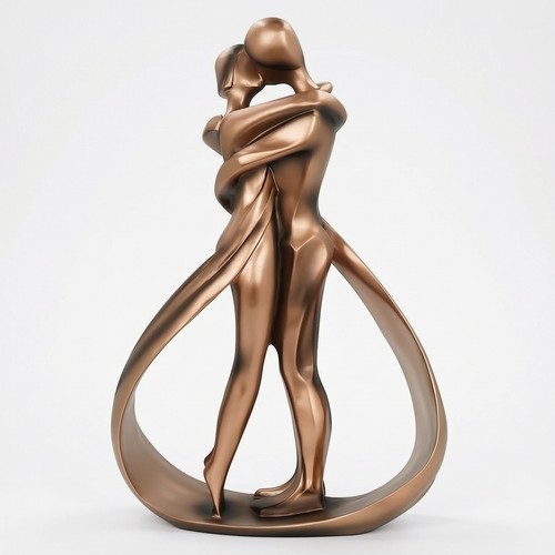 Sculpture abstraite couple - sculpture,