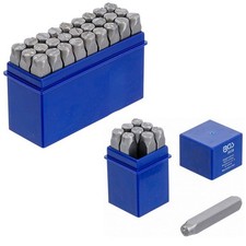 CHIFFRES ET LETTRES PRO 8 mm A FRAPPER - 36 pcs