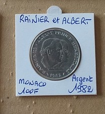 Monaco pièce argent 100