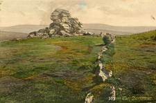 Carte ANGLETERRE DARTMOOR Vixen Tor