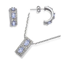 Dolly-Bijoux Parure Rhodié