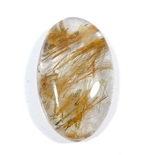 Cabochon de quartz rutile
