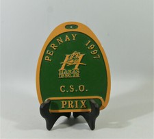 PLAQUE DE CONCOURS HIPPIQUE, Haras de Bel Air,,France, 1997, cheval, équitation