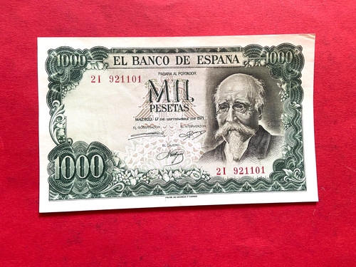Superbe billet 1000 - billet, pesetas