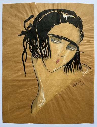 Dessin original art déco - dessin,